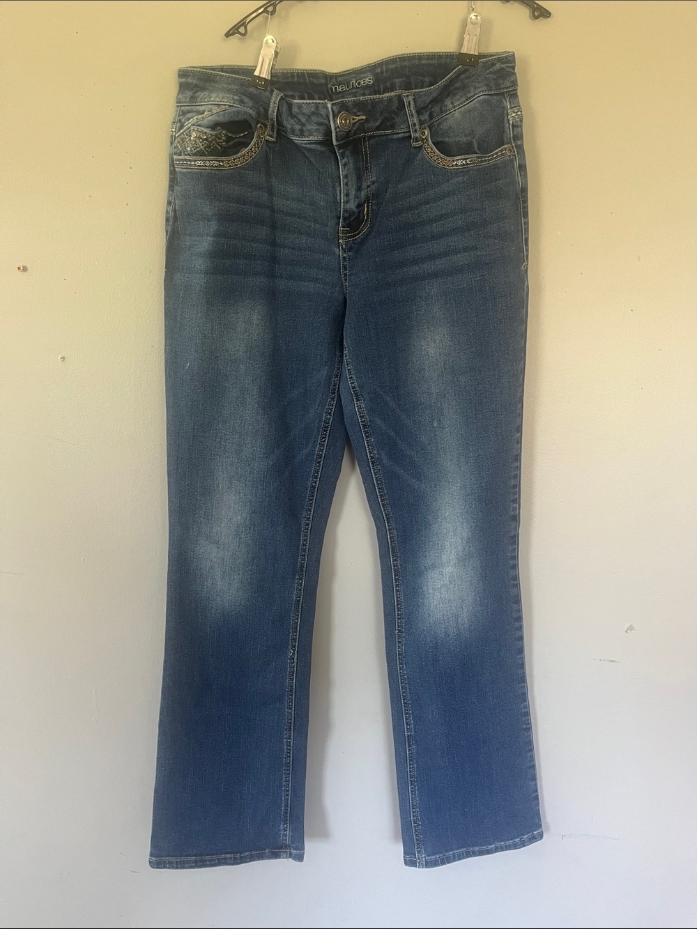 Maurices Women's Boot Cut Jeans in Medium Blue Wash 11/12